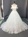 Wedding Dress 2021 Off The Shoulder ball gown short Sleeve Natural Waist Bridal Gowns with train