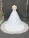 Wedding Dress 2021 Off The Shoulder ball gown short Sleeve Natural Waist Bridal Gowns with train