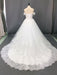 Wedding Dress 2021 Off The Shoulder ball gown short Sleeve Natural Waist Bridal Gowns with train