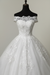 wedding dresses ball gown off the shoulder short sleeve natural waist lace applique tulle bridal dress