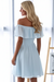 Off the Shoulder Chiffon Homecoming Dress Short Graduation Dress