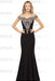 Off-the-Shoulder Formal Gown Gold Lace Applique Floor Length Mermaid Evneing Dress - Dark Navy / US 2 - Prom Dresses