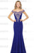 Off-the-Shoulder Formal Gown Gold Lace Applique Floor Length Mermaid Evneing Dress - Prom Dresses