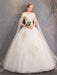 Wedding Dresses Tulle Off The Shoulder Short Sleeve Lace Applique Princess Bridal Gown