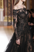 A-Line/Princess Off-the-Shoulder Long Sleeves Lace Sweep/Brush Train Dresses - Prom Dresses