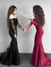 Sleeves Off-The-Shoulder Sweep/Brush Train With Applique Satin Dresses - Prom Dresses