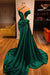 Off-the-Shoulder Mermaid Prom Dress High Split with Long Beadings - Prom Dresses