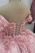 Sparkly Off Shoulder Tulle Homecoming Dresses Short Corset Quinceanera Dress with 3D Flowers