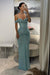 Sparkly Sequins Mermaid Prom Dress Spaghetti Straps Ruffles Evening Gowns