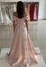 Off-the-Shoulder Satin Prom Dress Mermaid Beadings Side Split Evening Dress