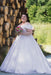 Off-the-Shoulder Satin White Aline/Princess Ball Gown Wedding Dress Plus Size