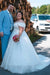 Off-the-Shoulder Satin White Aline/Princess Ball Gown Wedding Dress Plus Size