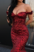 Off-the-Shoulder Sequins Mermaid Prom Dress