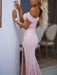 Trumpet/Mermaid Off-the-Shoulder Sequins Sleeveless Sash/Ribbon/Belt Sweep/Brush Train Dresses - Prom Dresses