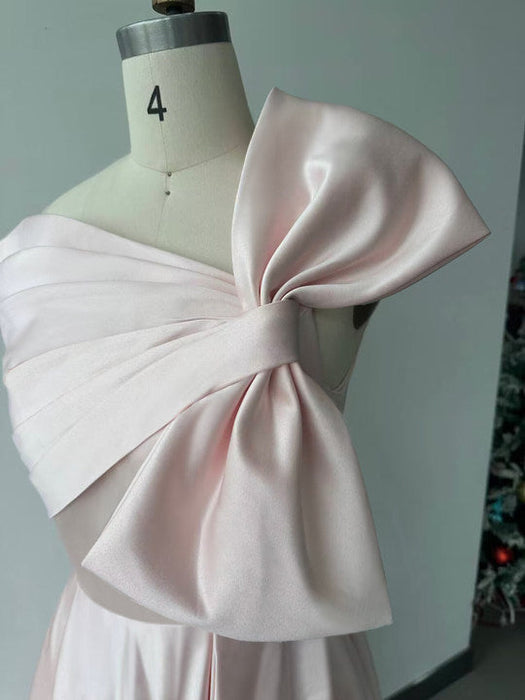 Off-the-Shoulder Sleeveless A-Line Princess Ankle-Length Mother of the Bride Dress with Bow(s)
