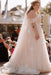 Off-the-Shoulder Tulle Aline Wedding Dress Plus Size Lace Appliques Ball Gown