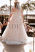 Off-the-Shoulder Tulle Aline Wedding Dress Plus Size Lace Appliques Ball Gown