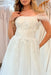 Off-the-Shoulder Tulle Wedding Dress Lace with Appliques