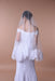 One Layer Wedding Veil with Lace Edge - Accessories
