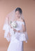 One Layer Wedding Veil with Lace Edge - Accessories