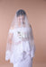 One Layer Wedding Veil with Lace Edge - Accessories