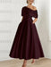 One-shoulder A-line Princess Dress with Ruffles for the Mother of the Bride