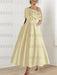 One-shoulder A-line Princess Dress with Ruffles for the Mother of the Bride