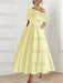 One-shoulder A-line Princess Dress with Ruffles for the Mother of the Bride