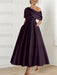One-shoulder A-line Princess Dress with Ruffles for the Mother of the Bride