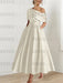 One-shoulder A-line Princess Dress with Ruffles for the Mother of the Bride