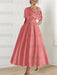 One-shoulder A-line Princess Dress with Ruffles for the Mother of the Bride