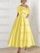 One-shoulder A-line Princess Dress with Ruffles for the Mother of the Bride