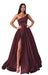 625. One Shoulder Long Slit Prom Dress