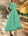 Spa one shoulder mikado mother of the bride dress with ruffle trim