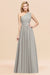 Bridelily Stylish One-shoulder Sleeveless Long Junior Bridesmaid Dresses Affordable