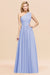 Bridelily Stylish One-shoulder Sleeveless Long Junior Bridesmaid Dresses Affordable