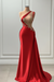Sleeveless Strapless Red Long Prom Dress with Pleated Beadings - Prom Dresses