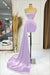 One Shoulder Rhinestone Sleeveless Satin Short Homecoming Dress - Prom Dresses