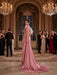 One Shoulder Satin Mermaid Evening Dresses with 3D Flowers