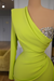 One Shoulder Sequins Mermaid Prom Dress With Long Sleeve