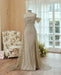 One-Shoulder Prom Gown with Trail Slit