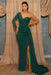One Shoulder Sky Blue Sequin Evening Dress with Split - Prom Dresses