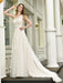 Bridal Dress 2021 One Shoulder Sleeveless Buttons Bridal Dresses With Train