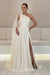 One-Shoulder Sleeveless Chiffon Evening Dresses Long with Side Slit - Prom Dresses