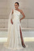 One-Shoulder Sleeveless Chiffon Evening Dresses Long with Side Slit - Prom Dresses