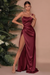 Burgundy Evening Dress