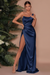 Navy Blue Evening Dress