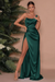One Shoulder Sleeveless Long Slit Mermaid Evening Dress - Prom Dresses