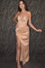 Online Glamorous Champagne Sweetheart Mermaid Long Prom Dress With Split
