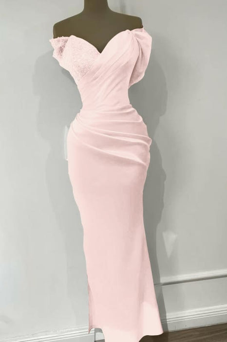 Orange Sweetheart Off-the-Shoulder Mermaid Sequins Evening Dress Online
